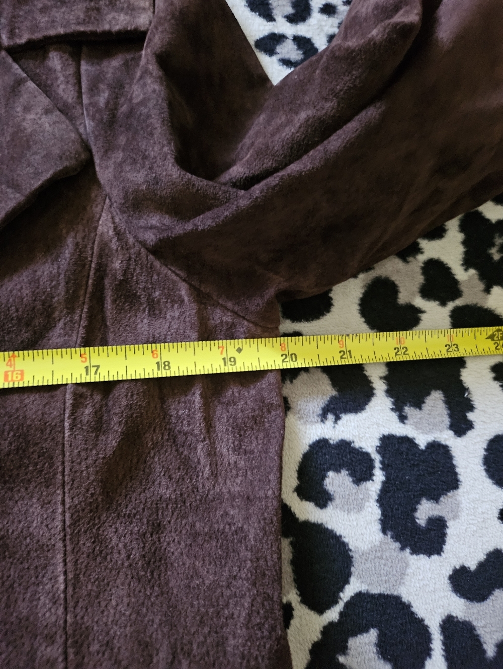 Vintage AMI Brown Leather Suede Blazer with Button & Collar detail, 100% leather - Picture 8 of 8